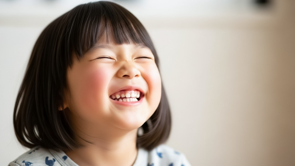 出っ歯を治療した子ども